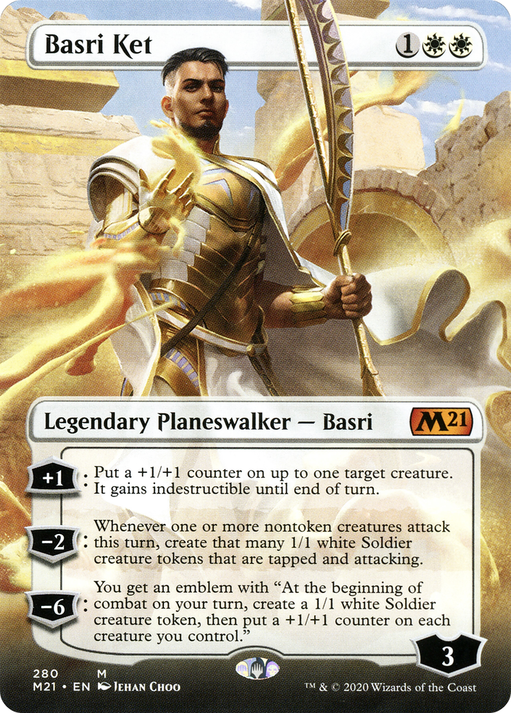 Basri Ket (M21-280) [Core Set 2021] (Borderless) Foil MTG Single Wizards of the Coast