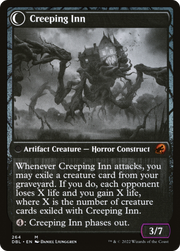 Hostile Hostel // Creeping Inn (DBL-264) [Innistrad: Double Feature] Foil MTG Single Wizards of the Coast