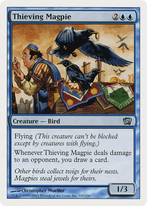 Thieving Magpie (8ED-107) [8th Edition] Foil MTG Single Wizards of the Coast