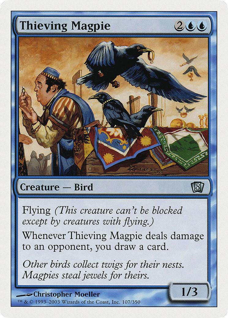 Thieving Magpie (8ED-107) [8th Edition] MTG Single Wizards of the Coast
