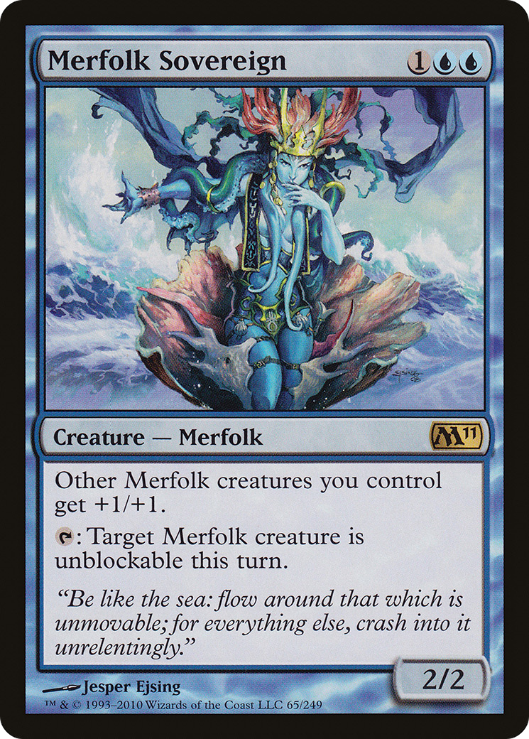 Merfolk Sovereign (M11-065) [Magic 2011] Foil MTG Single Wizards of the Coast
