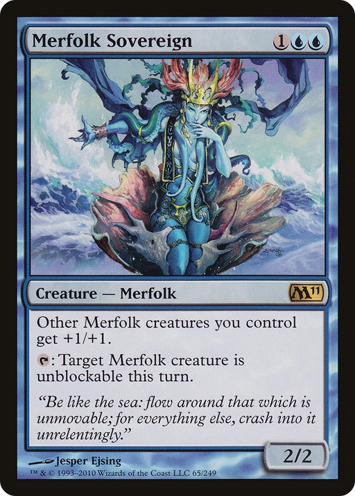 Merfolk Sovereign (M11-065) [Magic 2011] Foil MTG Single Wizards of the Coast