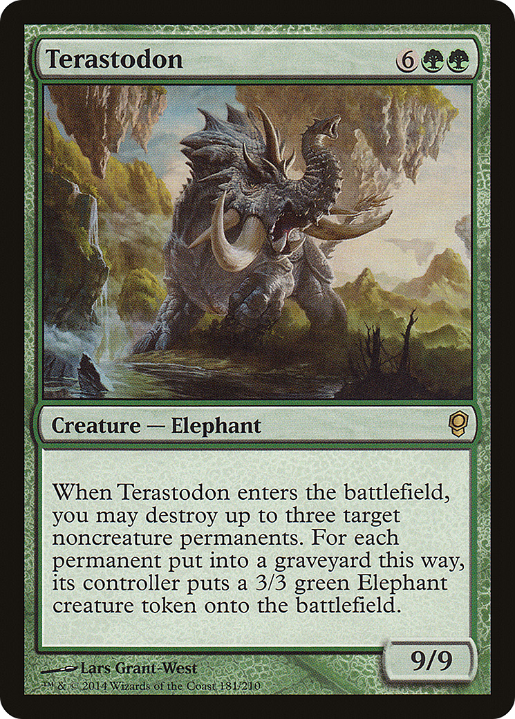 Terastodon (CNS-181) [Conspiracy] Foil MTG Single Wizards of the Coast