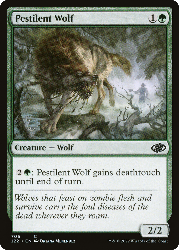 Pestilent Wolf (J22-705) [Jumpstart 2022] MTG Single Wizards of the Coast