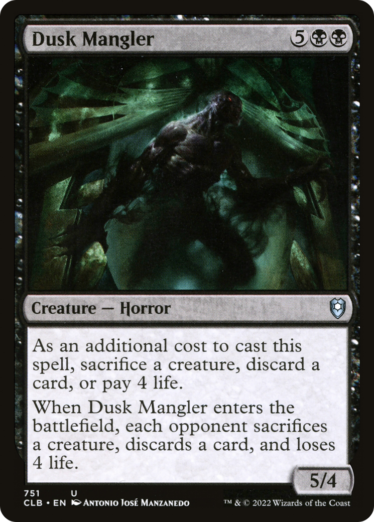 Dusk Mangler (CLB-751) [Commander Legends: Battle for Baldur's Gate] MTG Single Wizards of the Coast