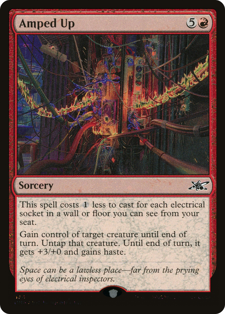 Amped Up (Galaxy Foil) (UNF-384) [Unfinity] Foil MTG Single Wizards of the Coast