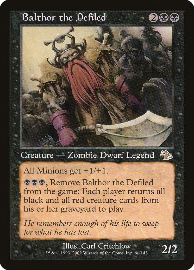 Balthor the Defiled (JUD-061) [Judgment] Foil MTG Single Wizards of the Coast