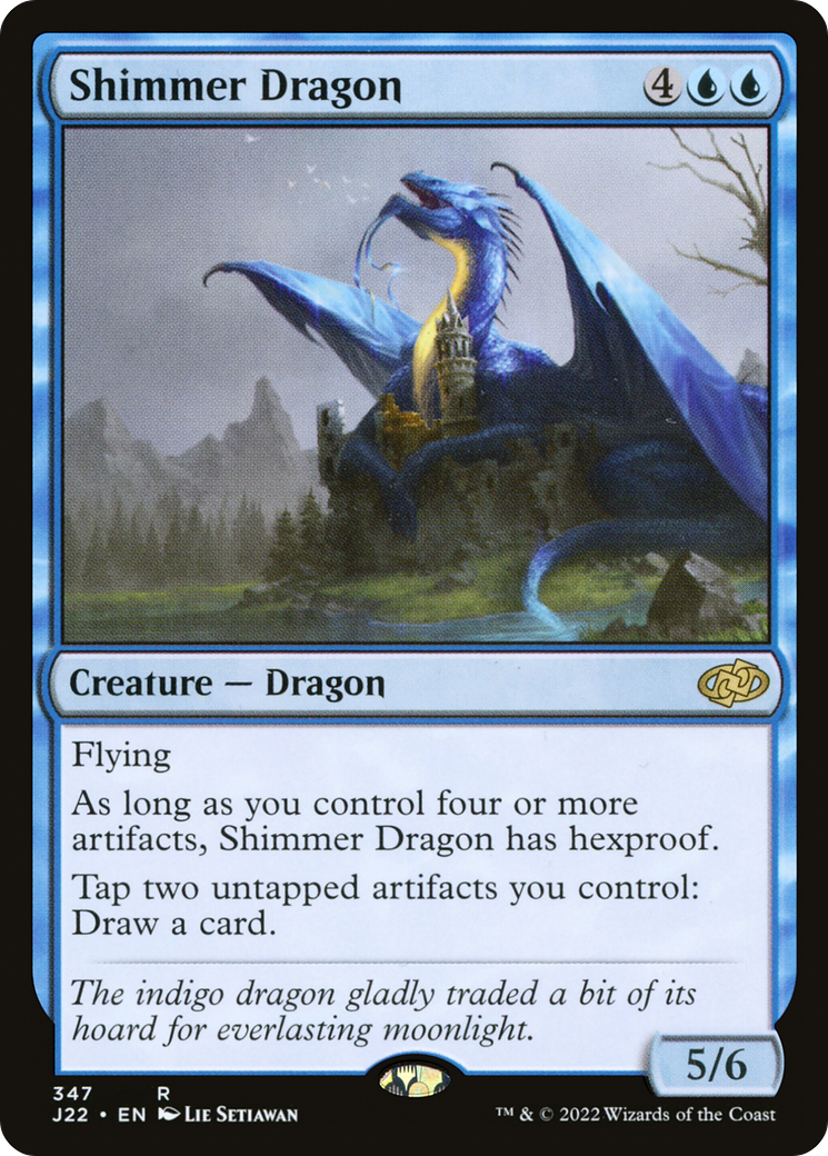 Shimmer Dragon (J22-347) [Jumpstart 2022] MTG Single Wizards of the Coast