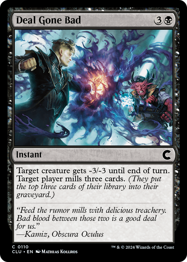 Deal Gone Bad (CLU-110) [Ravnica: Clue Edition] MTG Single Wizards of the Coast