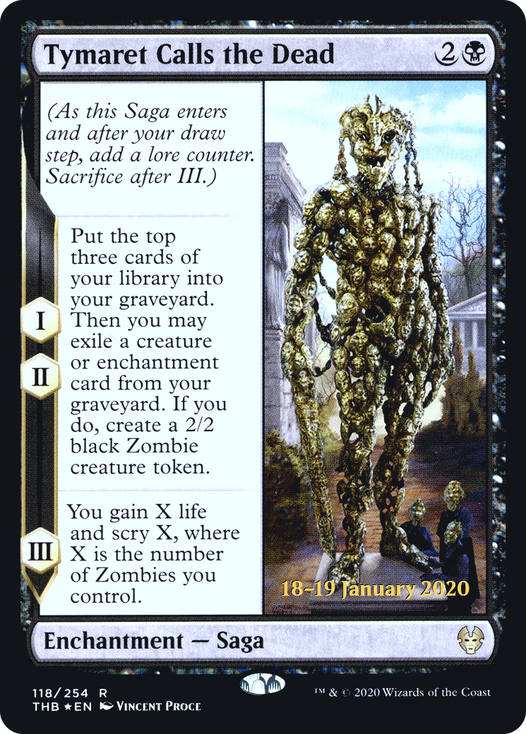 Tymaret Calls the Dead (PRE-118S) [Theros Beyond Death Promos] Foil MTG Single Wizards of the Coast