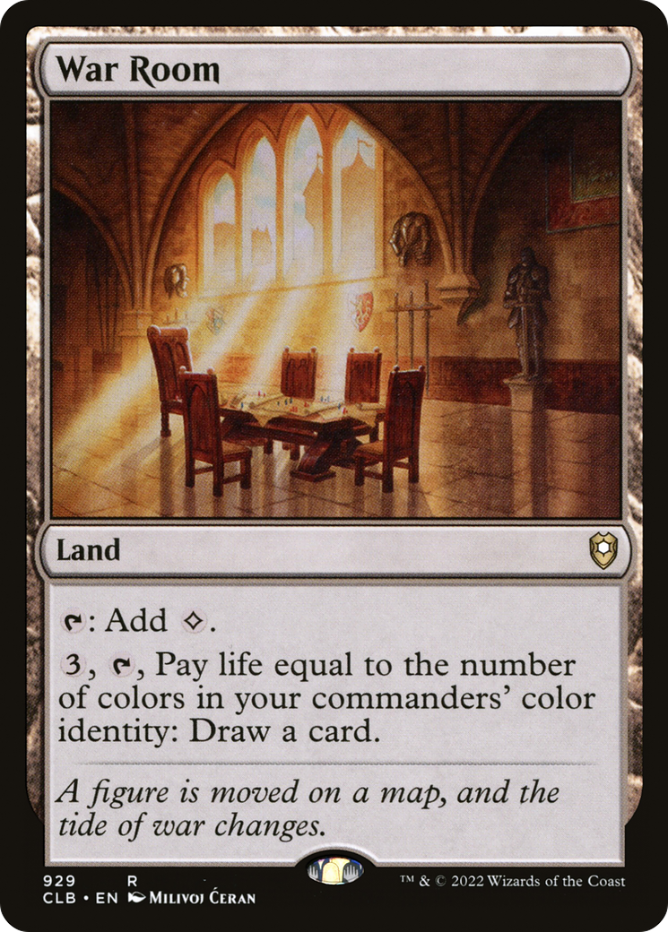 War Room (CLB-929) [Commander Legends: Battle for Baldur's Gate] MTG Single Wizards of the Coast