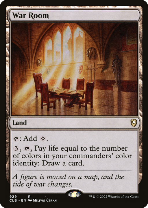 War Room (CLB-929) [Commander Legends: Battle for Baldur's Gate] MTG Single Wizards of the Coast
