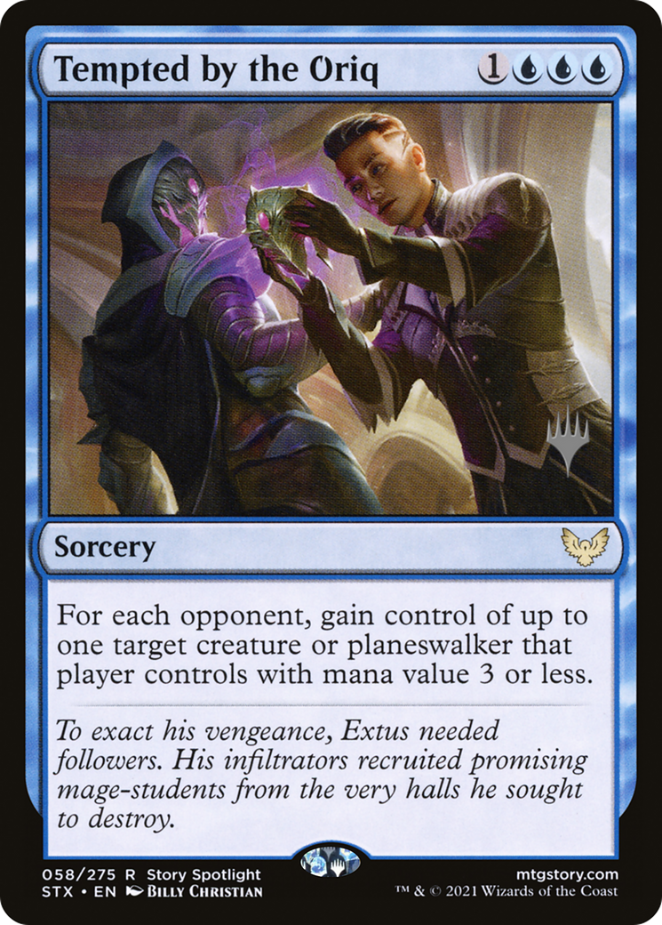 Tempted by the Oriq (PPSTX-58P) [Strixhaven: School of Mages Promos] MTG Single Wizards of the Coast