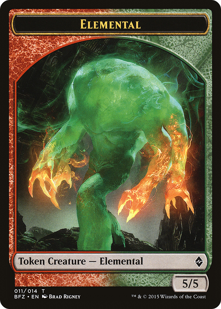 Elemental Token (011) (BFZ-011) [Tokens] Battle for Zendikar Tokens MTG Single Wizards of the Coast