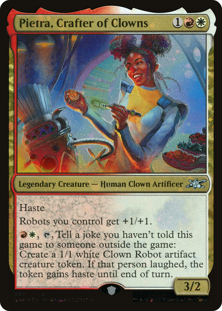 Pietra, Crafter of Clowns (Galaxy Foil) (UNF-462) [Unfinity] Foil MTG Single Wizards of the Coast