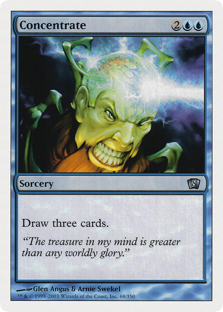 Concentrate (8ED-068) [8th Edition] Foil MTG Single Wizards of the Coast