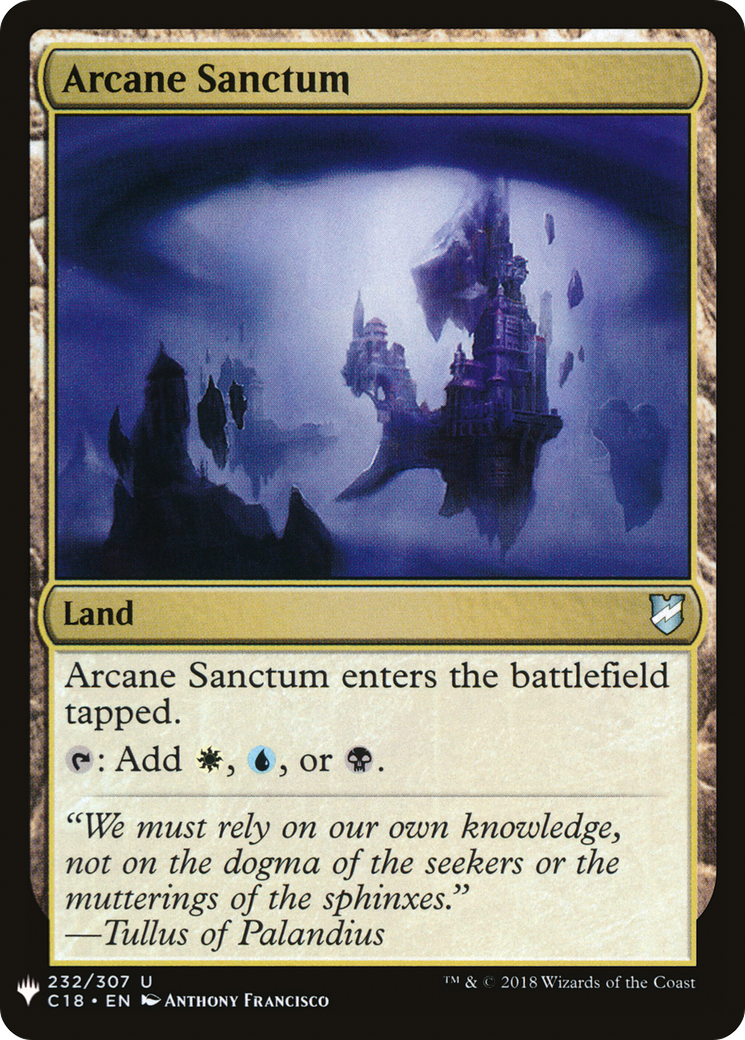Arcane Sanctum (LIST-C18-232) [Mystery Booster] The List MTG Single Wizards of the Coast
