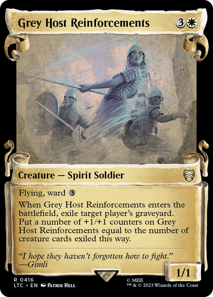 Grey Host Reinforcements (LTC-416) [Tales of Middle-earth Commander] (Showcase) MTG Single Wizards of the Coast