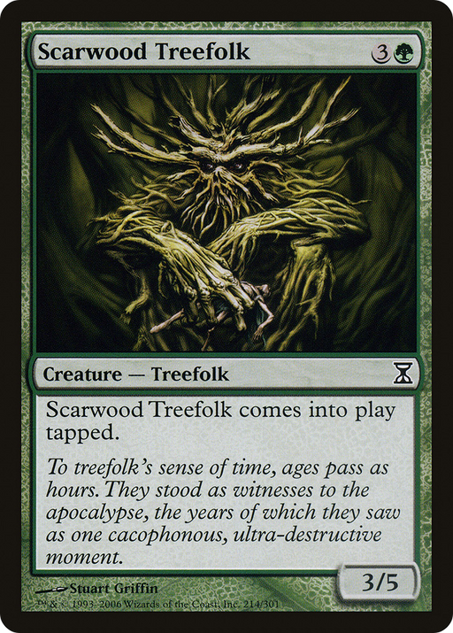Scarwood Treefolk (TSP-214) [Time Spiral] MTG Single Wizards of the Coast