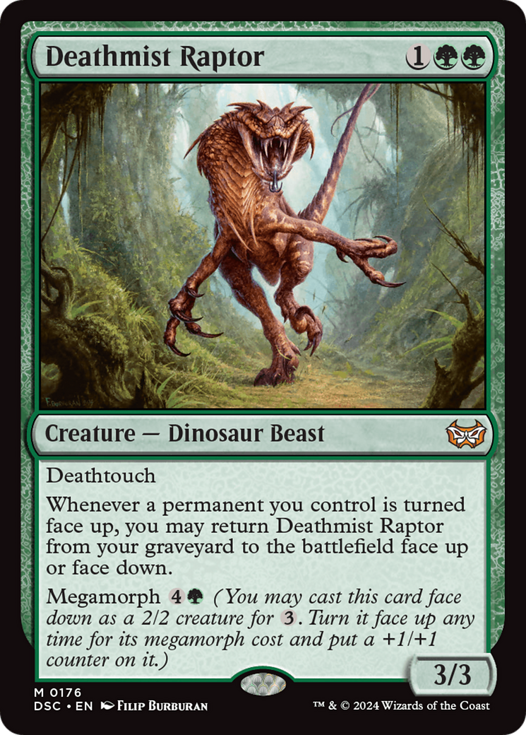 Deathmist Raptor (DSC-176) [Duskmourn: House of Horror Commander] MTG Single Wizards of the Coast