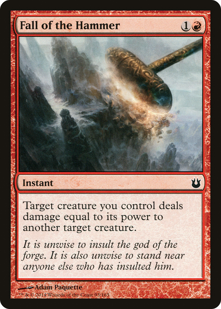 Fall of the Hammer (BNG-093) [Born of the Gods] MTG Single Wizards of the Coast