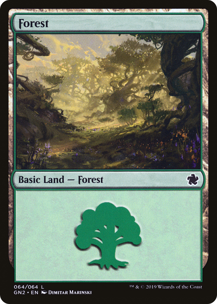 Forest (GN2-064) [Misc] Game Night 2019 MTG Single Wizards of the Coast