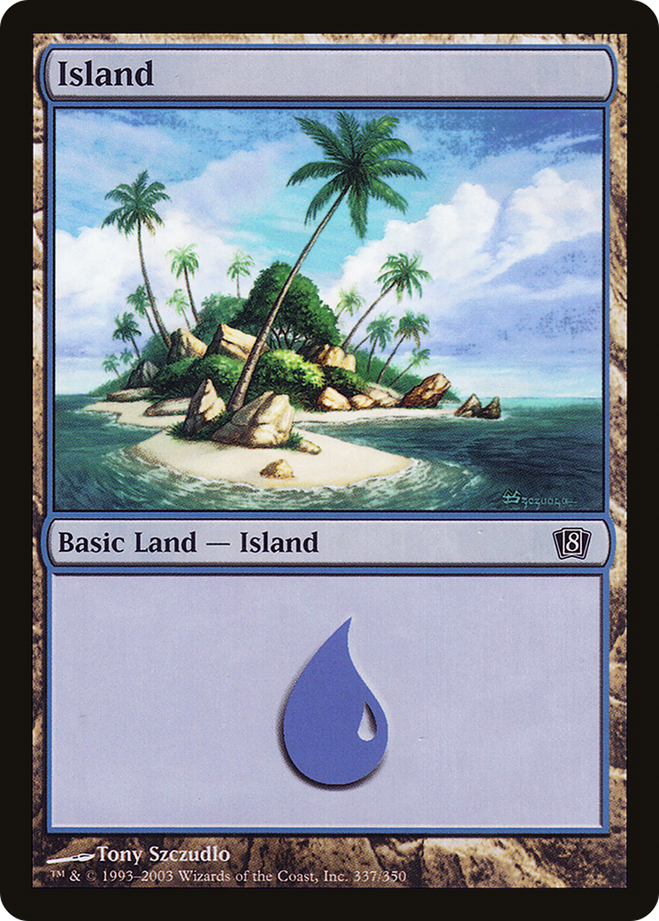 Island (337) (8ED-337) [8th Edition] MTG Single Wizards of the Coast