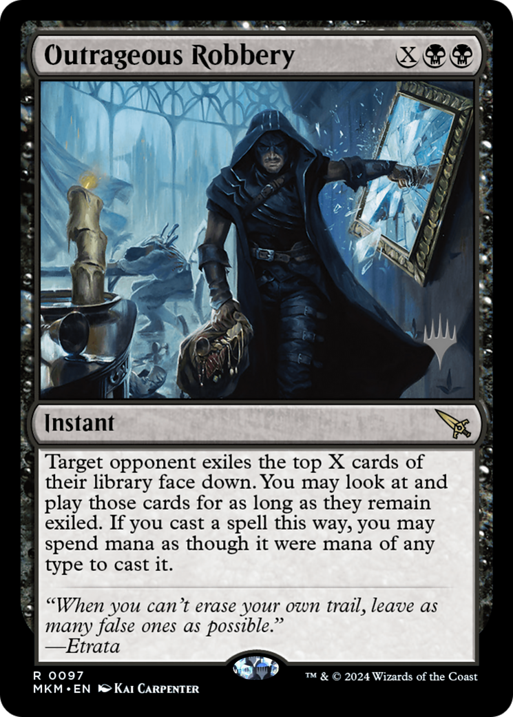 Outrageous Robbery (PPMKM-097) [Murders at Karlov Manor Promos] MTG Single Wizards of the Coast