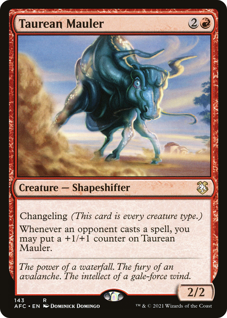 Taurean Mauler (AFC-143) [Forgotten Realms Commander] MTG Single Wizards of the Coast