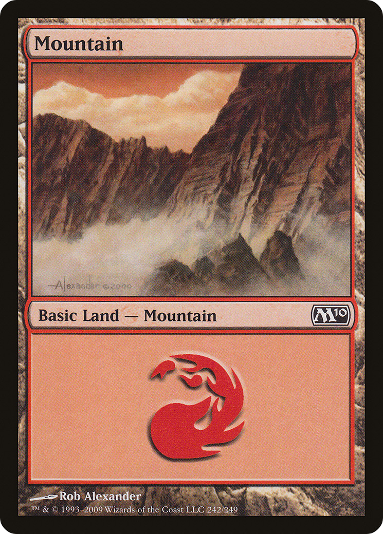 Mountain (242) (M10-242) [Magic 2010] MTG Single Wizards of the Coast