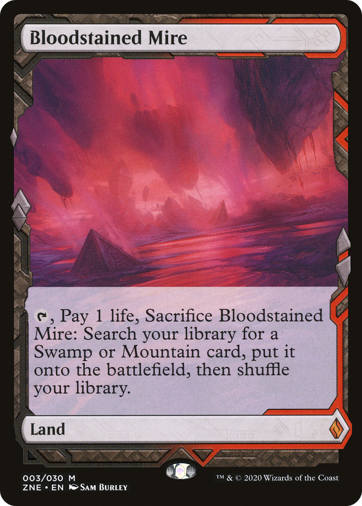 Bloodstained Mire (ZNE-003) [Zendikar Rising Expeditions] MTG Single Wizards of the Coast