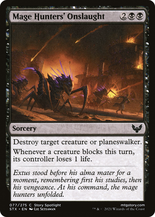 Mage Hunters' Onslaught (STX-077) [Strixhaven: School of Mages] MTG Single Wizards of the Coast