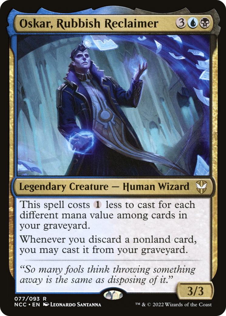 Oskar, Rubbish Reclaimer (NCC-077) [New Capenna Commander] MTG Single Wizards of the Coast