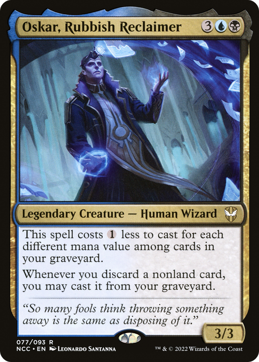 Oskar, Rubbish Reclaimer (NCC-077) [New Capenna Commander] MTG Single Wizards of the Coast
