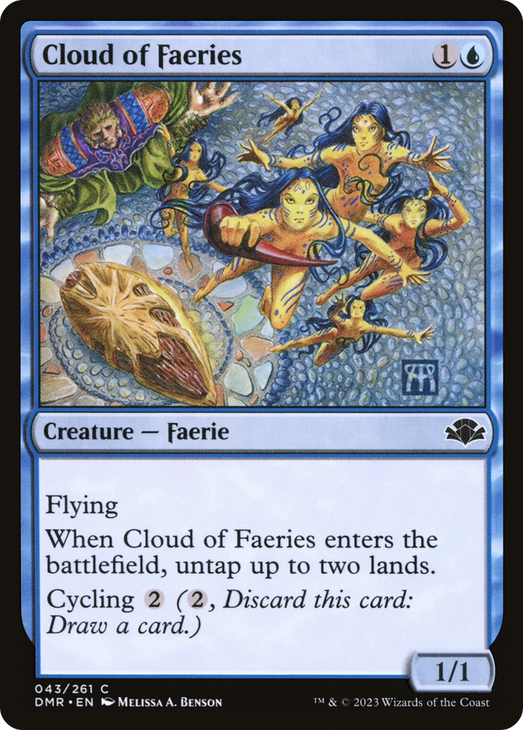 Cloud of Faeries (DMR-043) [Dominaria Remastered] Foil MTG Single Wizards of the Coast