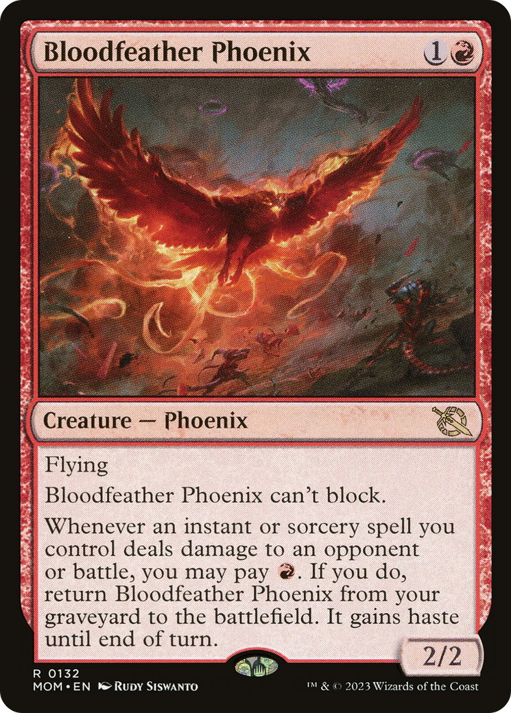 Bloodfeather Phoenix (MOM-132) [March of the Machine] MTG Single Wizards of the Coast