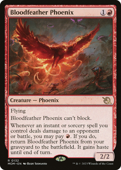 Bloodfeather Phoenix (MOM-132) [March of the Machine] MTG Single Wizards of the Coast
