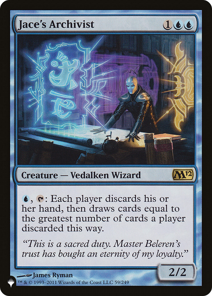 Jace's Archivist (LIST-M12-59) [Mystery Booster] The List MTG Single Wizards of the Coast