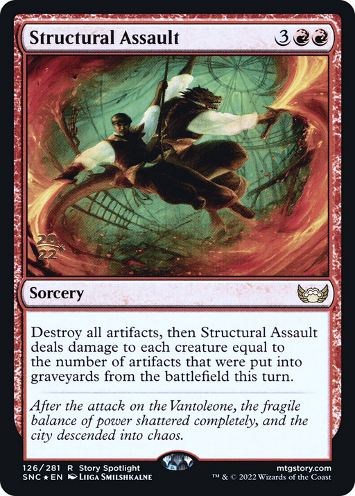 Structural Assault (PRE-126S) [Streets of New Capenna Promos] Foil MTG Single Wizards of the Coast