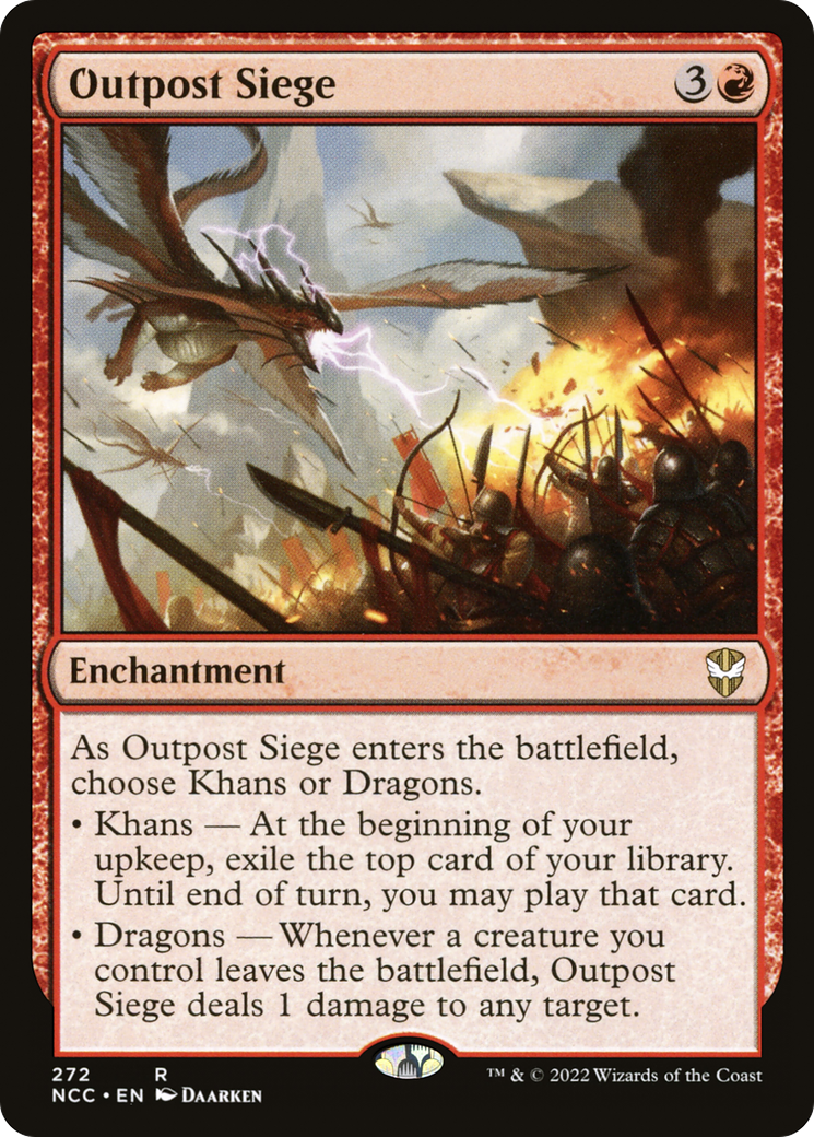 Outpost Siege (NCC-272) [New Capenna Commander] MTG Single Wizards of the Coast