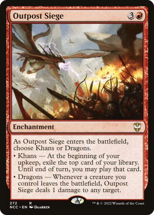 Outpost Siege (NCC-272) [New Capenna Commander] MTG Single Wizards of the Coast