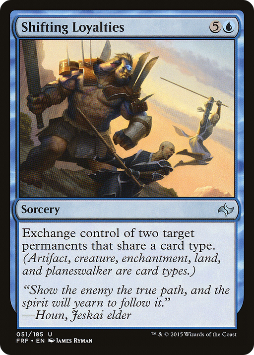 Shifting Loyalties (FRF-051) [Fate Reforged] Foil MTG Single Wizards of the Coast