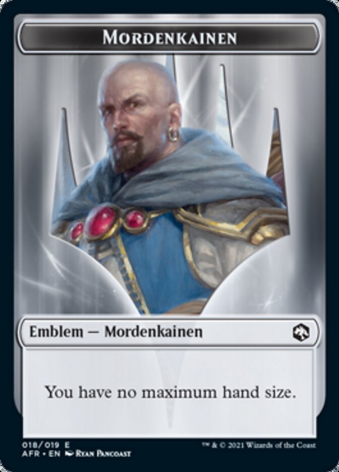 Devil // Mordenkainen Emblem Double-Sided Token [Dungeons & Dragons: Adventures in the Forgotten Realms Tokens] MTG Single Magic: The Gathering   