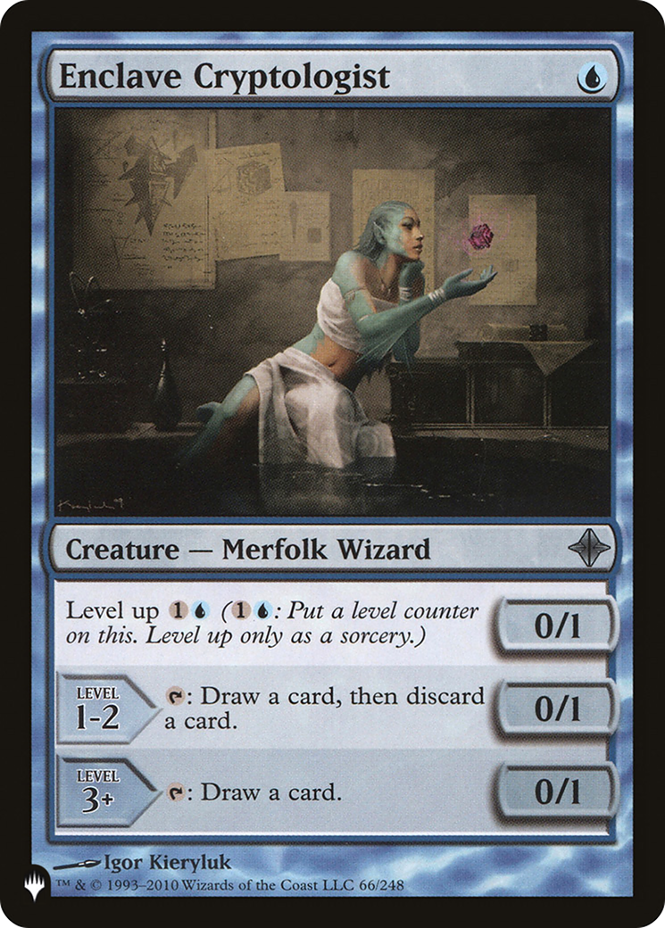 Enclave Cryptologist (LIST-ROE-66) [Mystery Booster] The List MTG Single Wizards of the Coast