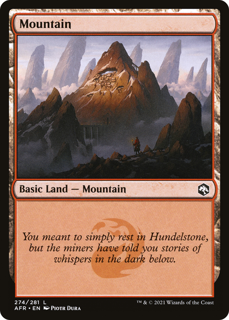 Mountain (AFR-274) [Adventures in the Forgotten Realms] MTG Single Wizards of the Coast
