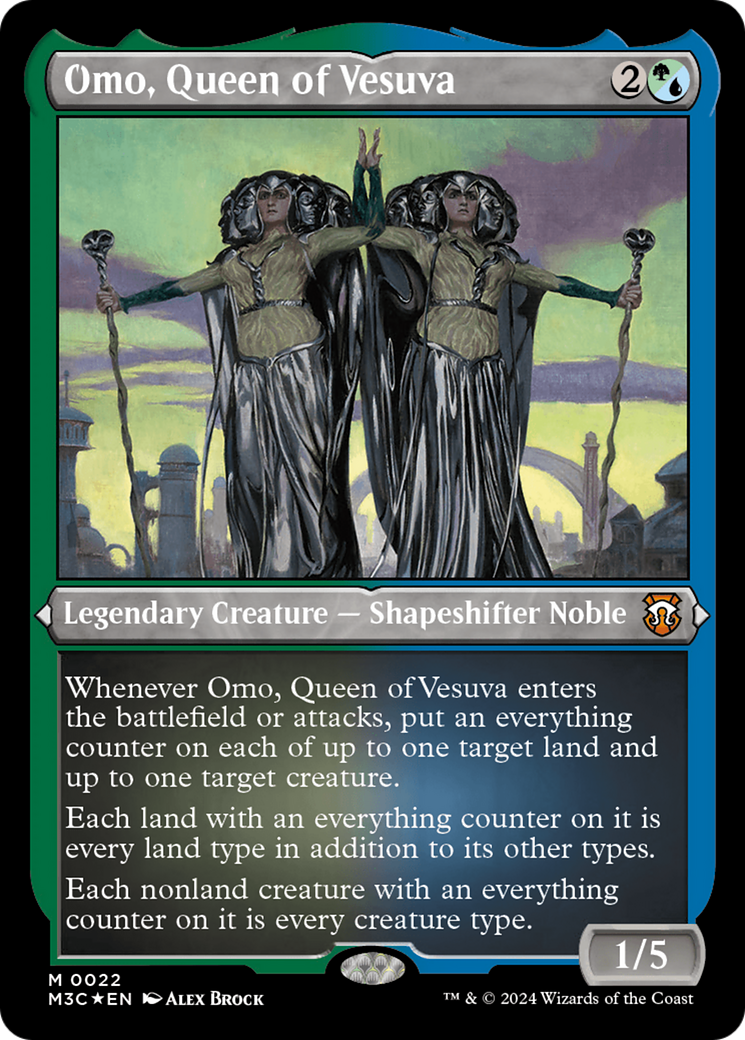 Omo, Queen of Vesuva (M3C-022) [Modern Horizons 3 Commander] Etched Foil MTG Single Wizards of the Coast