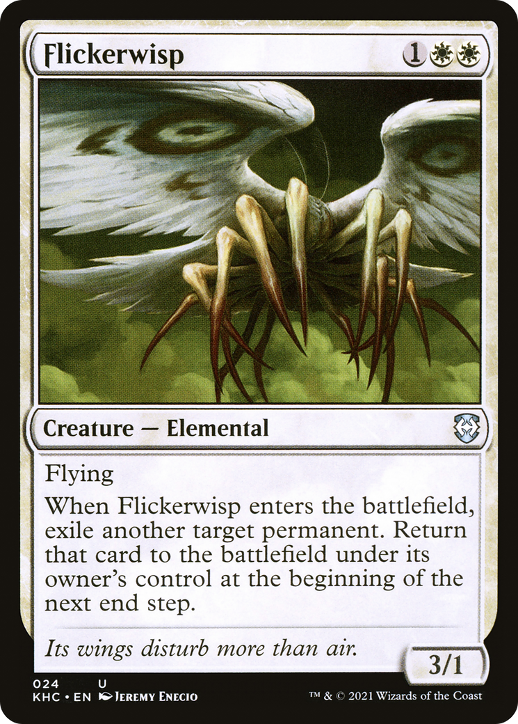 Flickerwisp (KHC-024) [Kaldheim Commander] MTG Single Wizards of the Coast