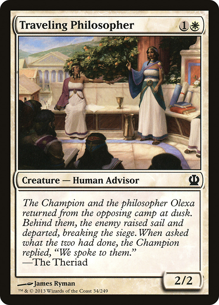 Traveling Philosopher (THS-034) [Theros] MTG Single Wizards of the Coast