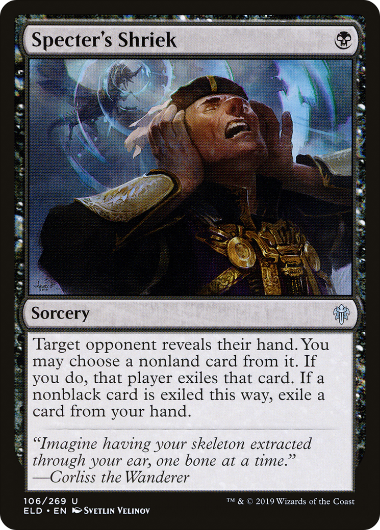 Specter's Shriek (ELD-106) [Throne of Eldraine] MTG Single Wizards of the Coast
