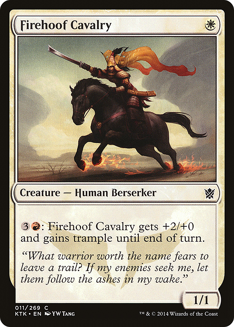 Firehoof Cavalry (KTK-011) [Khans of Tarkir] MTG Single Wizards of the Coast